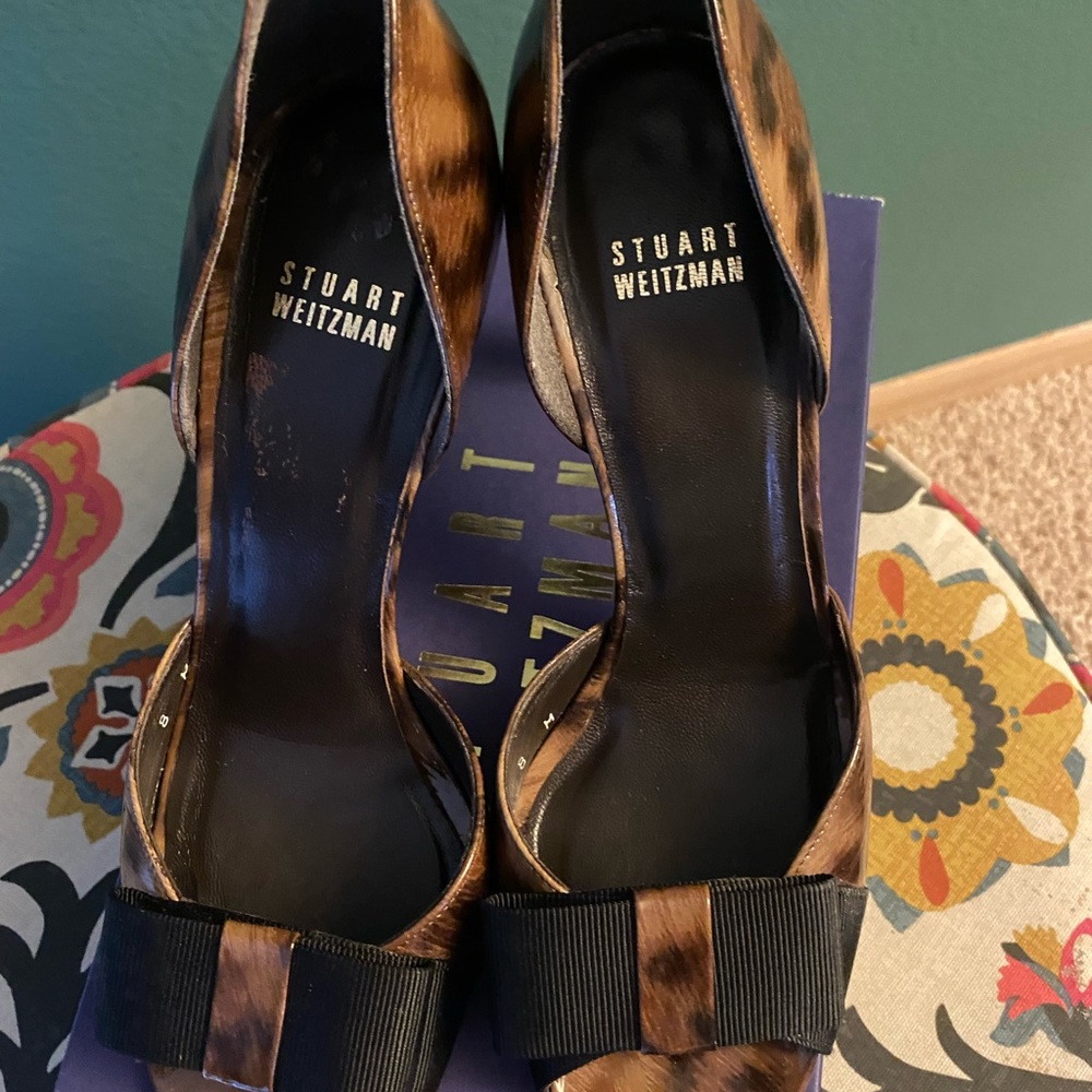 Stuart Weizmann Size 8 M Paw Print Patent Leather… - image 4